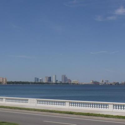 Tampa cityscape from Bayshore Blvd